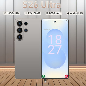 ราคาถูก S26สมาร์ทโฟน5G พิเศษ16GB + 1TB สูงกว่า8000mAh กล้อง108MP lte/cdma Deca core 65W ชาร์จเร็ว - Product Image 2