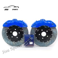 Kaliper rem Piston 6 besar Kit rem dapat disesuaikan Logo model warna roda depan dan belakang untuk BMW 340i X5