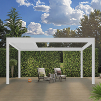 Pergola à toit rétractable électrique à lames orientables, design écologique, idéale pour balcon et repas en plein air inspirés de la nature – Meilleures ventes