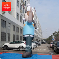 360 conception personnalisée géant Animal publicité dessin animé gonflables grand personnage de mascotte gonflable pour les événements