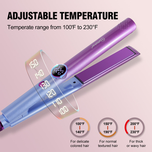 Hatteker professionale <span class=keywords><strong>piastra</strong></span> per capelli a calore rapido spazzola Mini macchina per lo Styling con Display a LED <span class=keywords><strong>piastra</strong></span> per capelli - Product Image 4