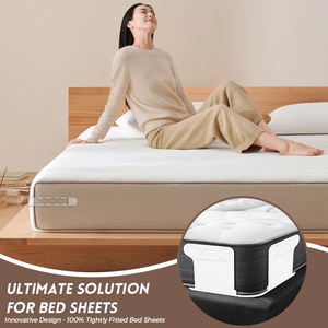 Sujetadores de sábanas con correas para esquinas de sábanas ajustables, con tiras de bloqueo y clips de sujeción para cubiertas de esquinas de sábanas ajustables - Product Image 4