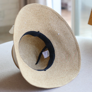 Mùa Hè Của Phụ Nữ Rộng Brim Tuyết Cây Gai Dầu Lớn Bow Mặt Trời Mũ Rơm Vòng Top Bãi Biển <span class=keywords><strong>Hat</strong></span> - Product Image 6