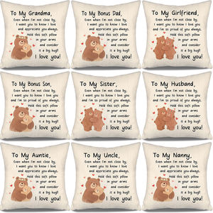 Taies d'oreiller pour la famille <span class=keywords><strong>et</strong></span> les amis, même quand je ne suis pas près de vous, je veux que vous sachiez que je vous aime <span class=keywords><strong>et</strong></span> que je suis si fière de vous toujours. - Product Image 1