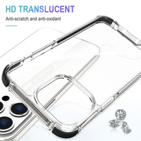 Coque de téléphone en TPU acrylique 3 en 1 pour iPhone 13 Pro, 14 Plus, 12, 11 Pro Max, 6, 7, 8 Plus, XS, lignes colorées