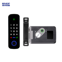Kit de Cerradura de Puerta Inalámbrica con Huella Dactilar, Sistema de Control de Acceso por Aplicación, Controlador de Acceso con Teclado RFID de 13.56MHZ sin Llave