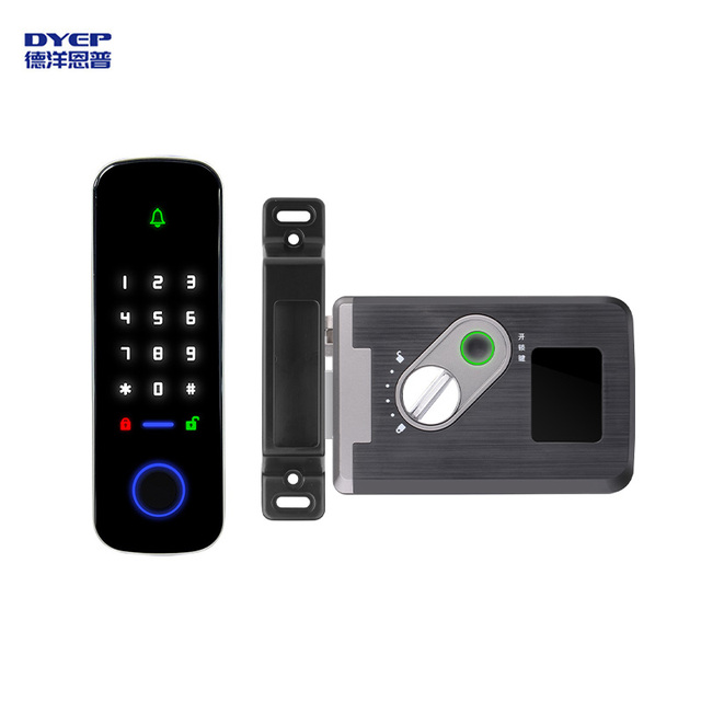 Wireless Fingerprint Door Lock Kit Application Access Control System 13.56MHZ RFID Keyless Keypad Access Controller