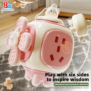 Cubetti di attività multifunzionali per lo sviluppo educativo Montessori 6-in-1 personalizzati per bambini - Product Image 2