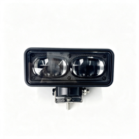 Nouvelle lampe de signalisation de sécurité LED double rouge et bleue rectangulaire de 6 pouces IP67 pour chariot élévateur, faisceau de ligne, zone de danger, lampe de délimitation virtuelle