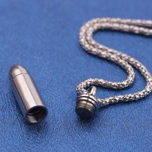 <span class=keywords><strong>Ashes</strong></span> kolyeler kül mermi konteyner kolye paslanmaz çelik sake Pet tutucu Pet insan anıt kremasyon takı için külleri - Product Image 3