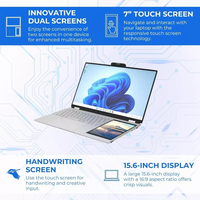 Vente flash : Ordinateur portable Windows 11 avec 32 Go de RAM, 2 To de SSD, écran IPS double de 15,6 pouces, corps métallique, angle de 180 degrés et déverrouillage par empreinte digitale