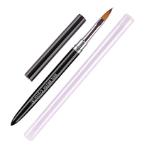 Lot de 15 pinceaux professionnels à manche métallique, poils ovales en nylon ondulés, noirs, pour gel, peinture, dessin, liner, fleurs et photothérapie