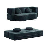 Platzsparendes, umweltfreundliches, modernes Stoff-Schlafsofa, tragbar, umwandelbar, ausziehbar, faltbar, für kleine Wohnungen und Wohnzimmer