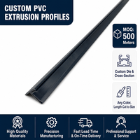 Profilé en plastique extrudé brillant ou mat personnalisé en PVC de différentes couleurs OEM pour portes et fenêtres