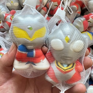 โมจิอุลตร้าแมนแบบยืน ของเล่นบีบคลายเครียด รูปซูเปอร์ฮีโร่ สำหรับเด็ก วัสดุ PU ของขวัญสำหรับนักเรียน - Product Image 1