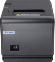 Imprimante thermique directe XP-Q200 pour reçus, 80 mm, haute vitesse, chargement facile du papier, certifiée ROHS, compatible ESC, élégante, pour étiquettes couleur