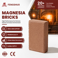 Prix de gros, haute conductivité thermique, super haute réfractarité, applications polyvalentes, briques réfractaires en magnésie