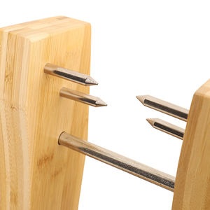 Ustom-Soporte Amon jamonero de bambú, soporte movible de hierro ecológico español - Product Image 5