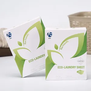 Compostable Laundry Detergent Sheets Eco Friendly Custom Scent Liquidless Washing Sheets