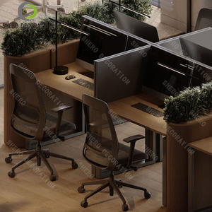 Modern Office Furniture Set High Quality Modern Wooden Workstation Desk Office Furniture For Company Showroom - Product Image 4