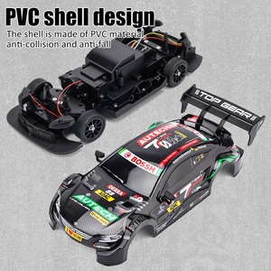 Voiture de course télécommandée avec pneus de drift, vitesse rapide 30 km/h, boîte de vitesses supérieure, voiture miniature en métal moulé sous pression, échelle 1/16, voiture de drift RC - Product Image 4
