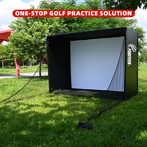Meilleures ventes d'accessoires de <span class=keywords><strong>golf</strong></span> : Kit de <span class=keywords><strong>filet</strong></span> de simulation de <span class=keywords><strong>golf</strong></span> 10 x 8 pieds avec écran d'impact triple couche de qualité supérieure - Product Image 2