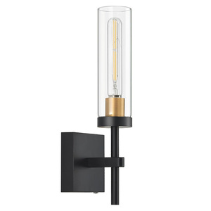 Lámpara de pared LED con batería, montada en la pared, minimalista, de hierro negro, base para bombilla E26, para dormitorio, sala de estar, baño, entrada - Product Image 5