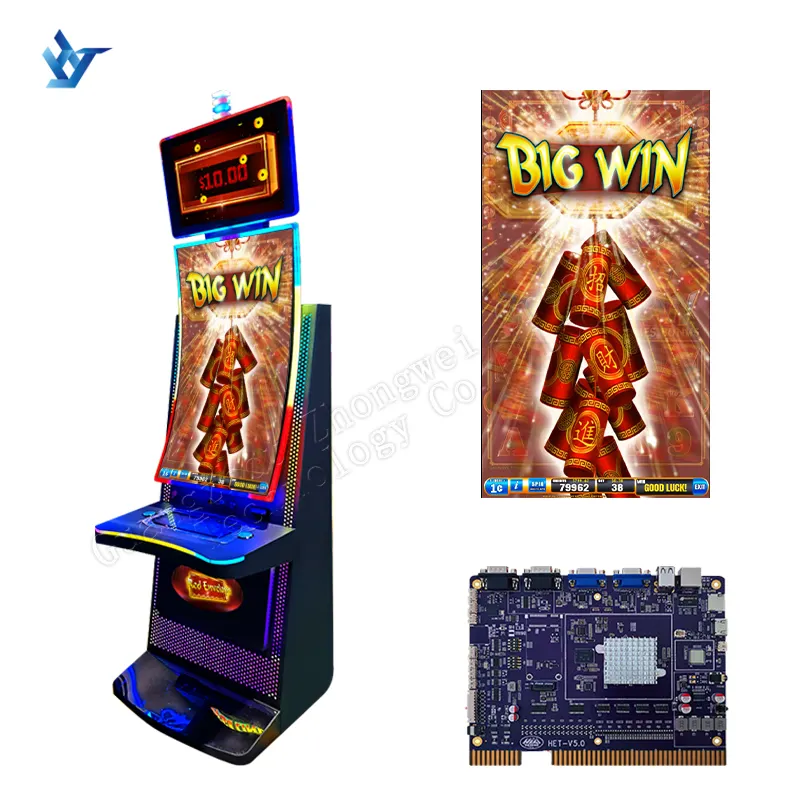 ZHEN CHAN 4 in 1 beceri oyunu 43 inç eğrisi dokunmatik ekran Ideck Slot makinesi