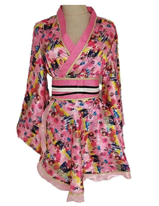 ชุดกิโมโนญี่ปุ่นแบบดัดแปลงสำหรับผู้หญิง ชุดคลุมอาบน้ำ ชุดคอสเพลย์ฤดูร้อน ชุดอนิเมะ เซ็กซี่ หวาน น่ารัก สไตล์อีโคปาร์ตี้ ชุดกิโมโนสาวน่ารัก - Product Image 6