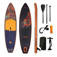 Bluebay extérieur Stand up Paddle Board Surf gonflable Soft Top Air Sup avec ailerons planches comprennent mer planche de surf eau 10'6"