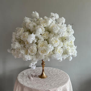 M-FB219 Wholesale artificial silk <b>flower</b> ball <b>flower</b> arrangement ball luxury rose <b>table</b> centerpiece <b>for</b> wedding <b>decorations</b> - Product Image 4