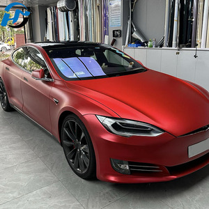 Foshan Usine Étanche PET Satin Mat Métallique Céramique Rouge <span class=keywords><strong>Film</strong></span> Autocollant 5FTx60FT pour Accessoires De Voiture - Product Image 5