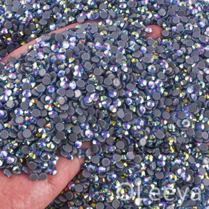 Oleeya Vente en gros Conceptions de transfert de pierres précieuses Cristal magique étincelant Correctif en verre de haute qualité Strass pour accessoires d'arcs - Product Image 4
