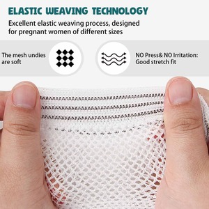 Design monouso del collo angolato in microfibra senza maglia di biancheria intima Postpartum per nascite in sezione naturale e C - Product Image 4