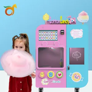 2023 Latest Gorgeous Attractive Appearance Design Vending Robot Vending Machine Cotton Candy Machine Maker