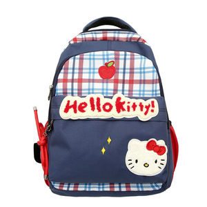 Retro Plaid <b>Backpack</b> Female College Student Cute Cartoon <b>Cat</b> Bag Casual Large Capacity Lightweight School Bag Wholesale - Product Image 5