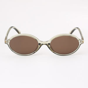 Gafas de Sol de Moda 2025, Diseño Ovalado Estrecho, Montura Completa, Protección UV400, Lentes con Color Pantone Disponible, Unisex, Montura de PC, Lentes de AC - Product Image 5