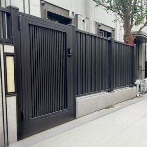 Portails d'entrée et portails battants modernes en aluminium de luxe sur mesure pour villas côtières, résistants aux intempéries et antirouille, clôtures extérieures - Product Image 5