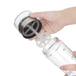 Contenitore per condimenti per insalata in vetro trasparente e coperchio con ricette e distributore di olio su scala 550ml - Product Image 2