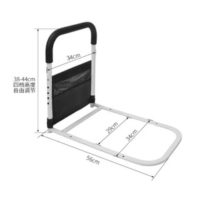 Foldable Stainless Steel Home Bed Guardrail Anti-Fall Bed Rail Handrail for Elderly Children No Drilling Villa Hospital <b>Bathroom</b> - Product Image 4
