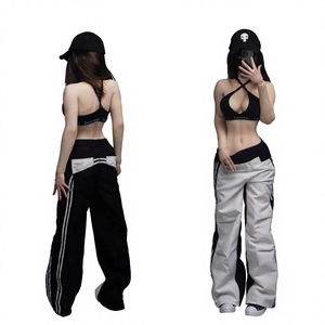 Ensemble sexy <span class=keywords><strong>de</strong></span> haut <span class=keywords><strong>de</strong></span> yoga moulant à col montant et volants, pantalon sportif pour soldat féminin, échelle 1/6. - Product Image 1