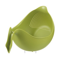 Passoire de cuisine en plastique QiXin Green pour fruits et légumes, panier de lavage, passoire à riz, bol de drainage, sans BPA, conforme FDA, OEM personnalisé, Chine