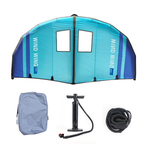 Wefi Carbon Fiber Hard Handle <b>Wing</b> 5 Sqm Inflatable Blue <b>Black</b> Small Window For Ocean Waters Adults Kitesurfing - Product Image 4