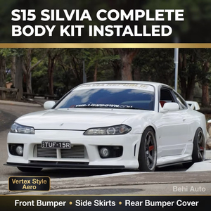 Kit carrosserie complet PP pour <span class=keywords><strong>Nissan</strong></span> <span class=keywords><strong>Silvia</strong></span> S15, style Vertex, pare-chocs avant aérodynamique, jupes latérales avec caches de phares antibrouillard, kit carrosserie pour <span class=keywords><strong>Silvia</strong></span> S15 - Product Image 5