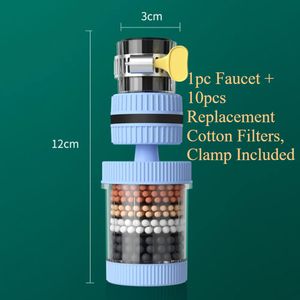 360 °   Filtre de Robinet Rotatif à 6 Couches, Outil de Cuisine, Accessoire de Salle de Bain, Aérateur Anti-éclaboussures pour Robinet de Douche - Product Image 6