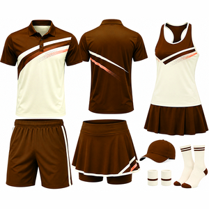 Uniforme de tennis personnalisé pour équipe adulte professionnelle avec logos, noms et numéros personnalisés, respirant, 100% polyester, qualité supérieure - Product Image 6