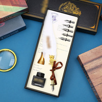 Ensemble de plumes pour étudiants pour pratiquer la calligraphie, stylo à plume, coffret cadeau, cadeau d'anniversaire pour camarades de classe