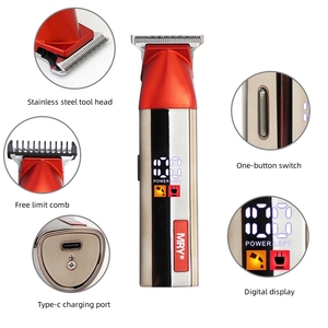 MRY elettrico T9 con testa a baldena per capelli a LED Display tagliacapelli Cordless per capelli macchina per il taglio di potere barba Trimmer per gli uomini - Product Image 2