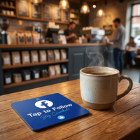Autocollant NFC personnalisé pour avis Google, panneau intelligent en PVC pour réseaux sociaux, stimulez le marketing de votre entreprise