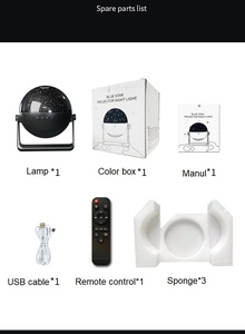 Planeta azul Led Projetor noite Luz Projeção Dinâmica RGB <span class=keywords><strong>Bluetooth</strong></span> Controle Remoto Estrela Projeção Lâmpada Para Casa - Product Image 6